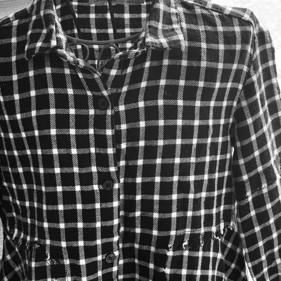 Zara girls plaid flannel shirt dress - Picture 3 of 7